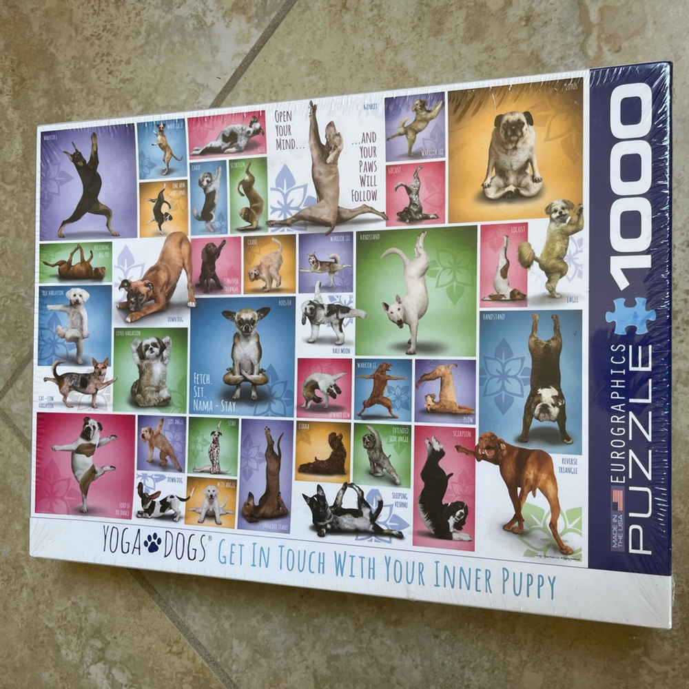 NWT Eurographics Yoga Dogs Puzzle 1000 Pieces